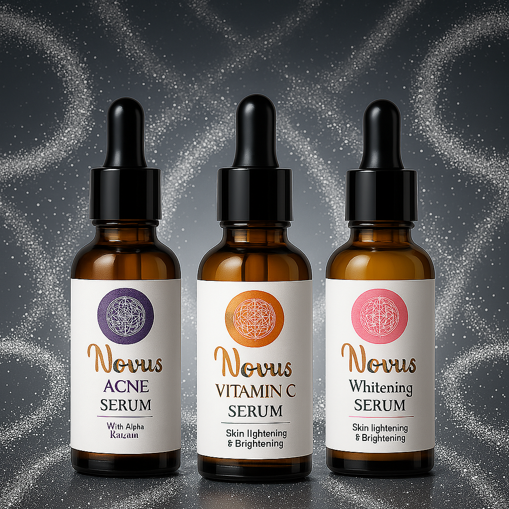 All in 1 Bundle of 3 Serums | Whitening Serum | Acne Serum | Vitamin C Serum